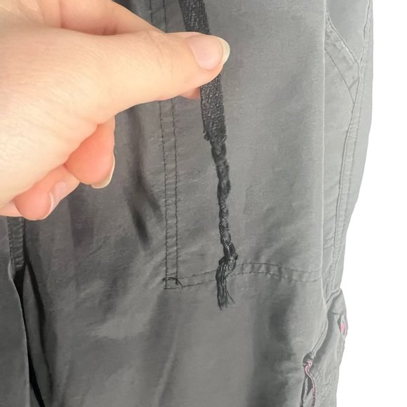 Vintage Y2K Anchor Blue Black Wide Leg Cargo Mid Rise Pants 9 - Picture 12 of 13